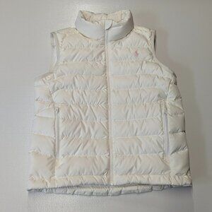 Polo Ralph Lauren Size Large 12/14 Girl's Cream Down Vest
